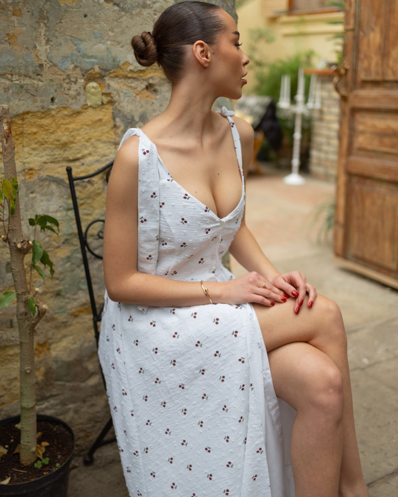 Dress “Katrina” fabric batiste Cherries